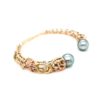 Coral Bay Collection 9K Yellow and Rose Gold Abrolhos Pearl Bangle_2