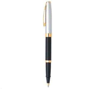 Sheaffer Sagaris Black/Chrome/Gold Tone Trim Rollerball Pen 110587_1