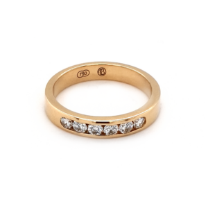 Leon Bakers 18K Yellow Gold Channel Set Wedding Ring_0