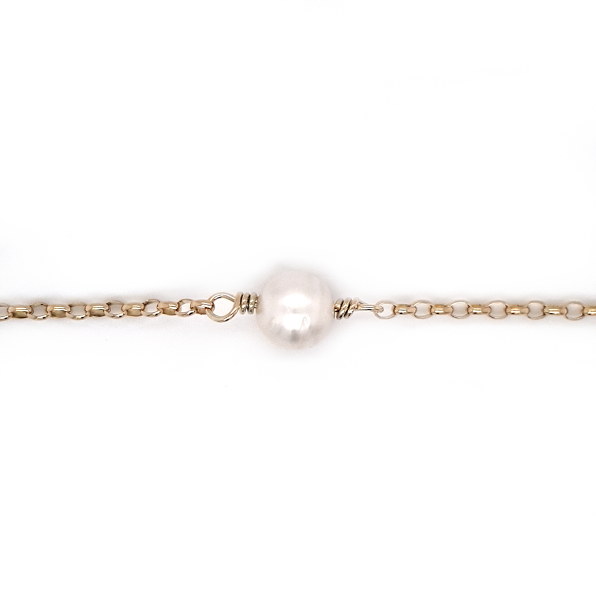 Coral Bay Collection 9K Yellow Gold and Broome Pearl Bracelet with Turtle_0