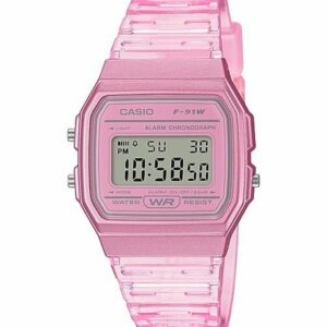 Casio Ladies Pink Watch F91WS-4D_0