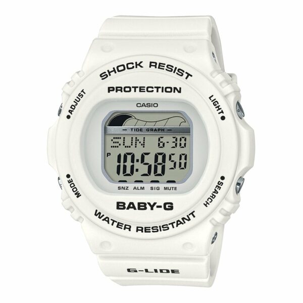 Baby-G 'G-Lide Surf' White Watch BLX570-7D_0