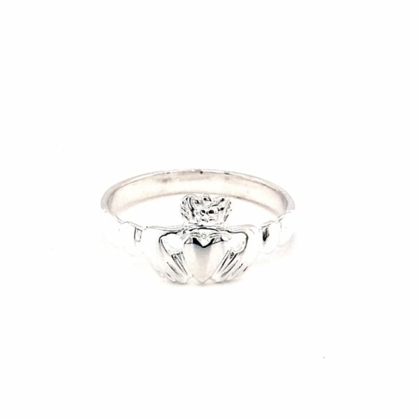 Leon Bakers Sterling Silver Ladies Claddah Ring_0