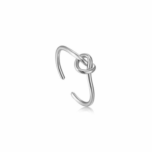 Ania Haie Silver Knot Adjustable Ring_0