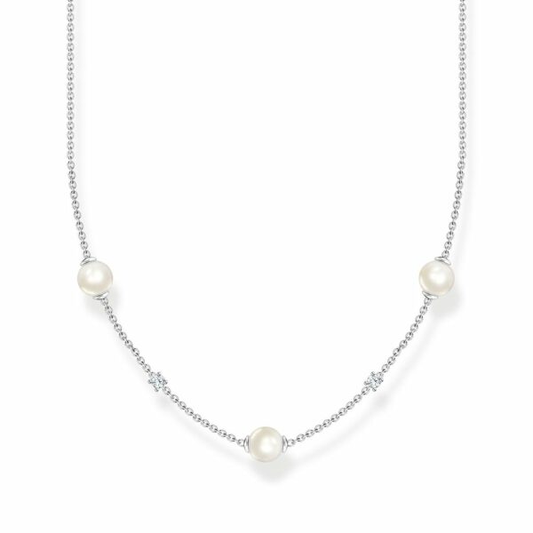 Thomas Sabo Necklace Pearls and White Stones Silver_0