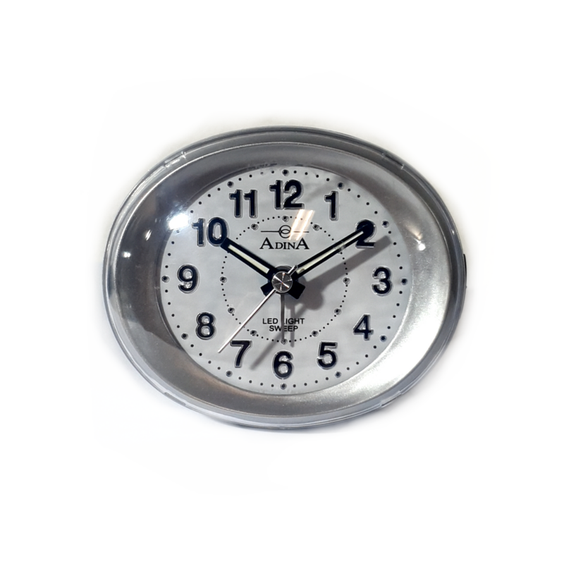 Adina Silver Alarm Clock CLA9101-S_0
