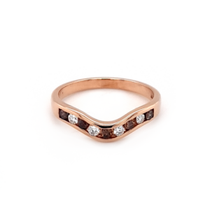 Leon Bakers 18K Rose Gold Fitted Wedding Band_0