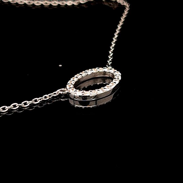 Leon Baker Sterling Silver Chain with CZ filled Letter Attatched_1