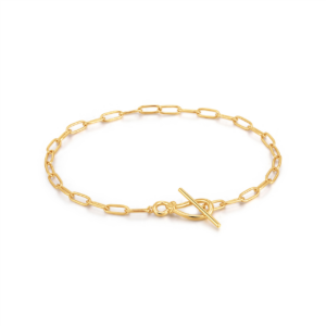 Ania Haie Gold Knot T Bar Chain Bracelet_0