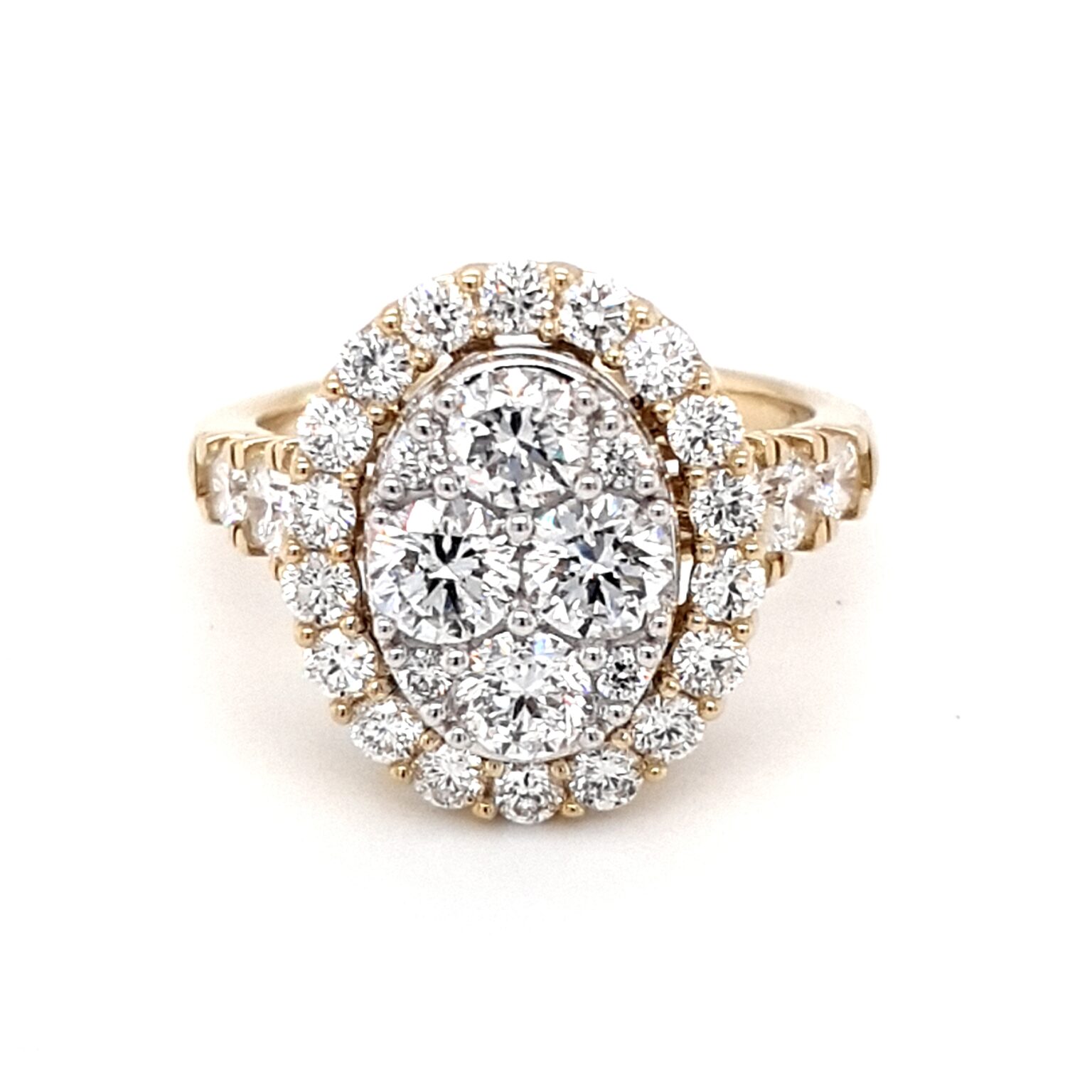 Leon Baker 10K Yellow Gold and Diamond Engagement Ring_0