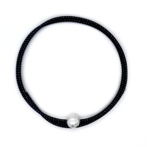 Leon Baker Stainless Steel Magnetic Necklace with Broome Pearl_0