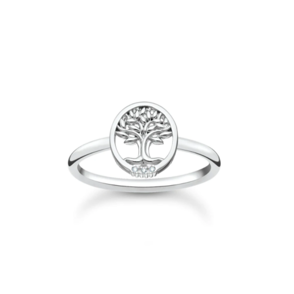 Thomas Sabo Ring Tree of Love White Stones Silver_0
