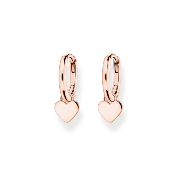 Thomas Sabo Hoop Earring with Heart Pendant Rose Gold_0