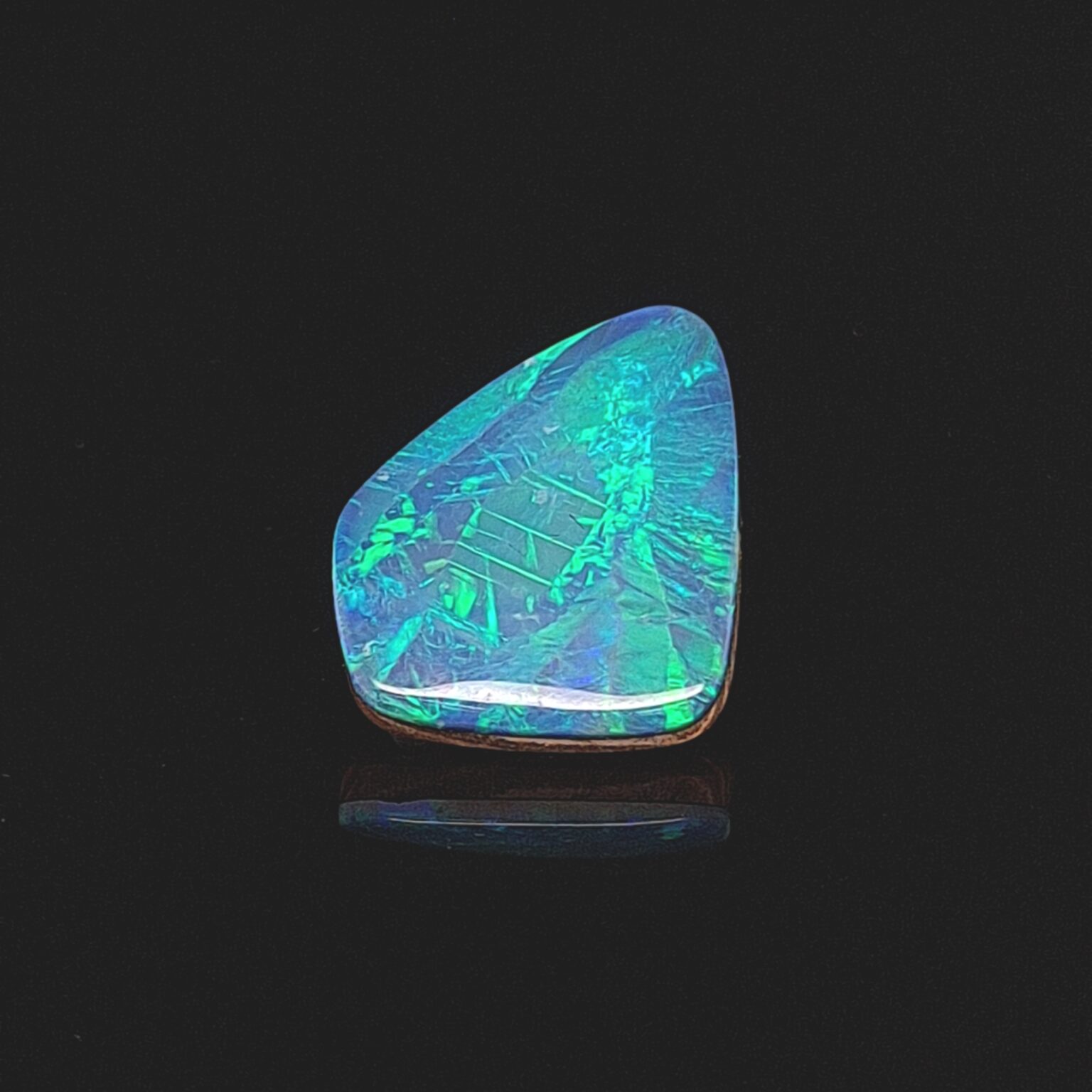 Leon Baker 5.47ct Solid Opal Blue-Green_0
