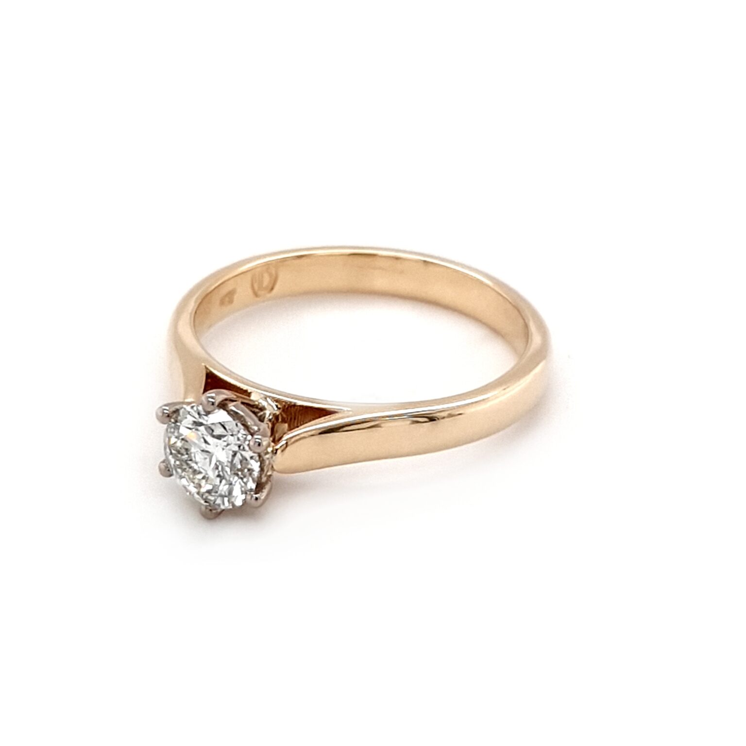 Leon Baker 9K Yellow Gold Diamond Solitaire Engagement Ring_1