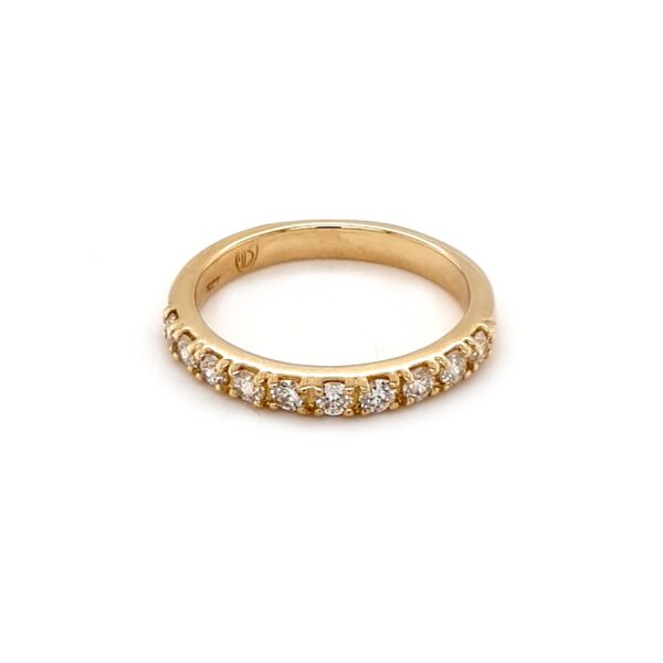 Leon Baker 18K Yellow Gold and Diamond Anniversary Ring_0