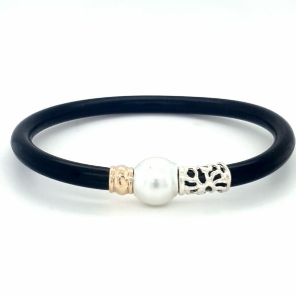 Coral Bay Collection Neoprene and Broome Pearl Bracelet_0
