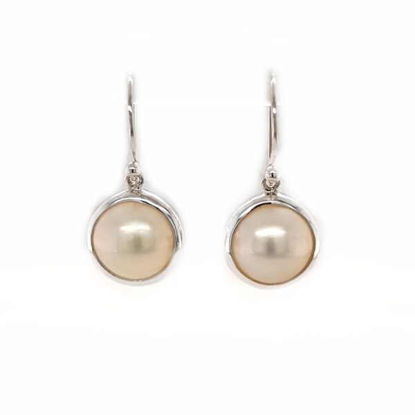 Leon Baker Sterling Silver and Mabe Pearl Drops_0