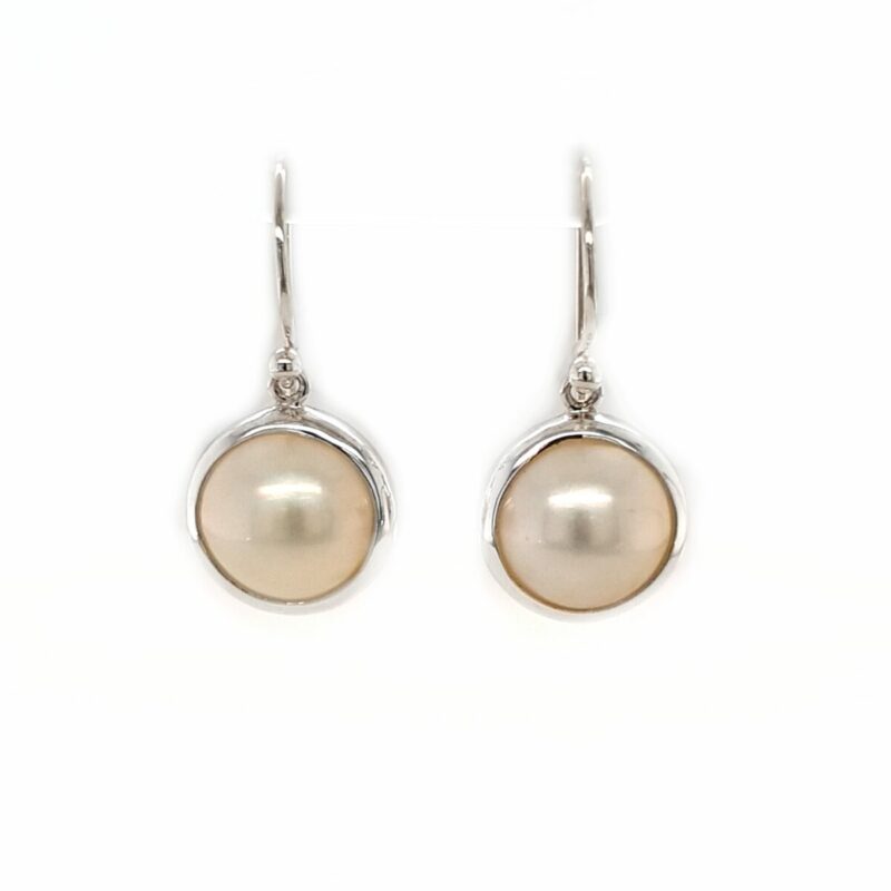 Leon Baker Sterling Silver and Mabe Pearl Drops_0