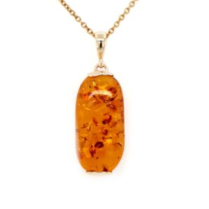 Leon Baker 9K Yellow Gold and Baltic Amber Pendant_0