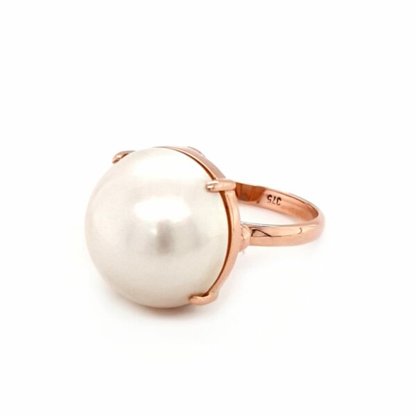 Leon Baker 9K Rose Gold and Freshwater Mabe Pearl Ring_1