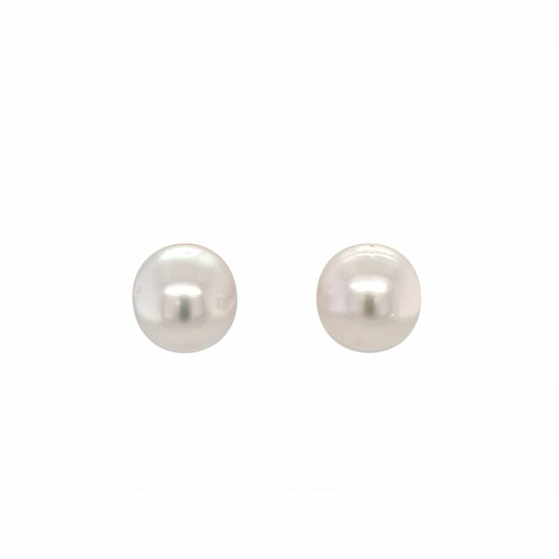 Leon Baker 9K Yellow Gold and Broome Pearl Studs_0