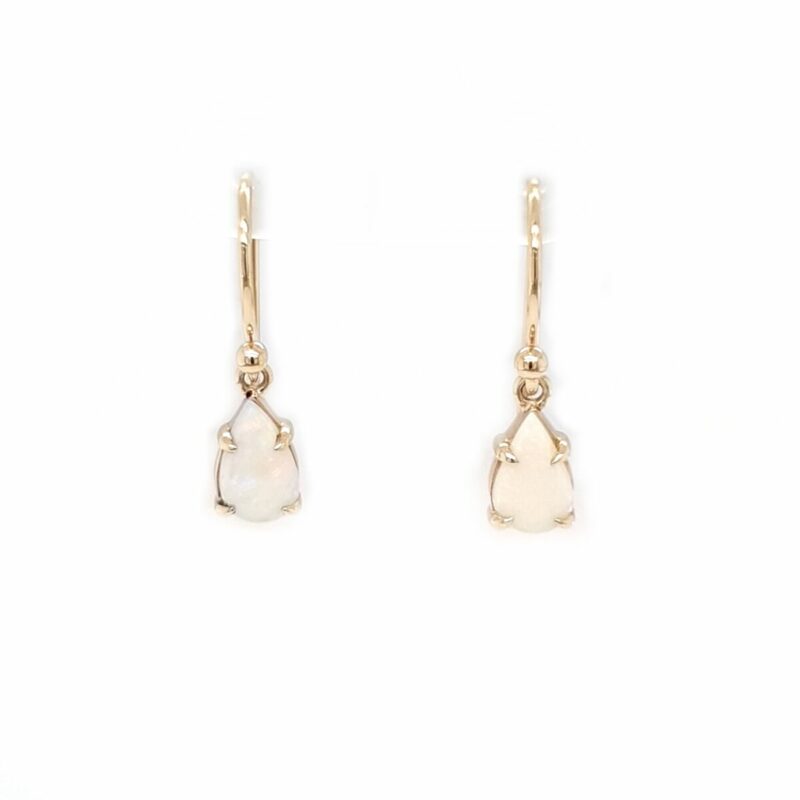 Leon Baker 9K Yellow Gold and Solid Pear Opal Drops_0