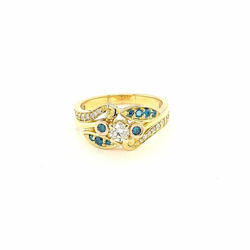 Leon Bakers Handmade Blue Diamond Ring_0