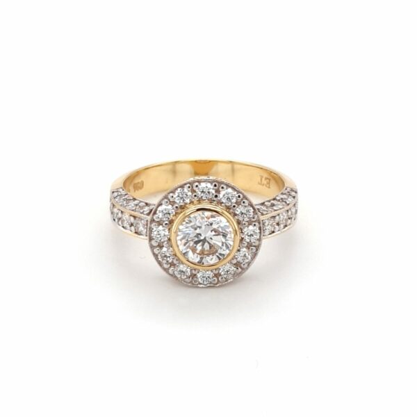 Leon Baker 18K Yellow Gold and Diamond Engagement Ring_0