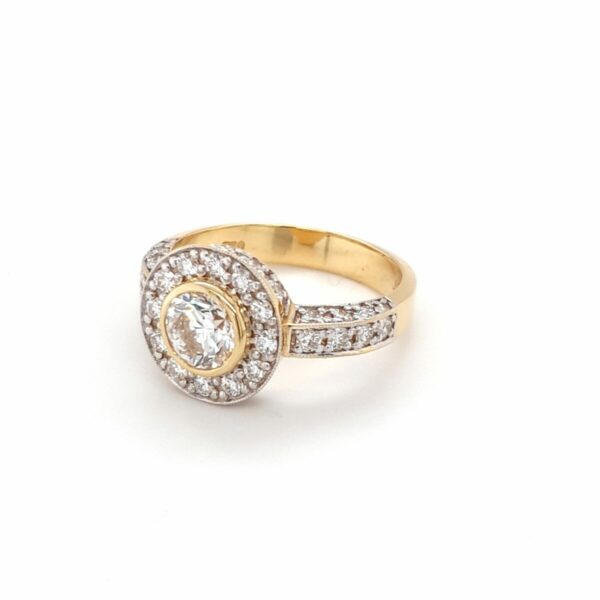 Leon Baker 18K Yellow Gold and Diamond Engagement Ring_1