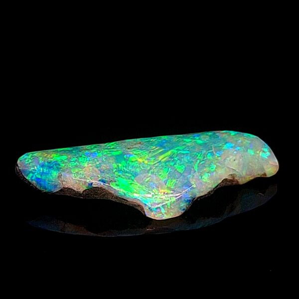 Leon Baker 7.282ct Solid Blue and White Opal_1