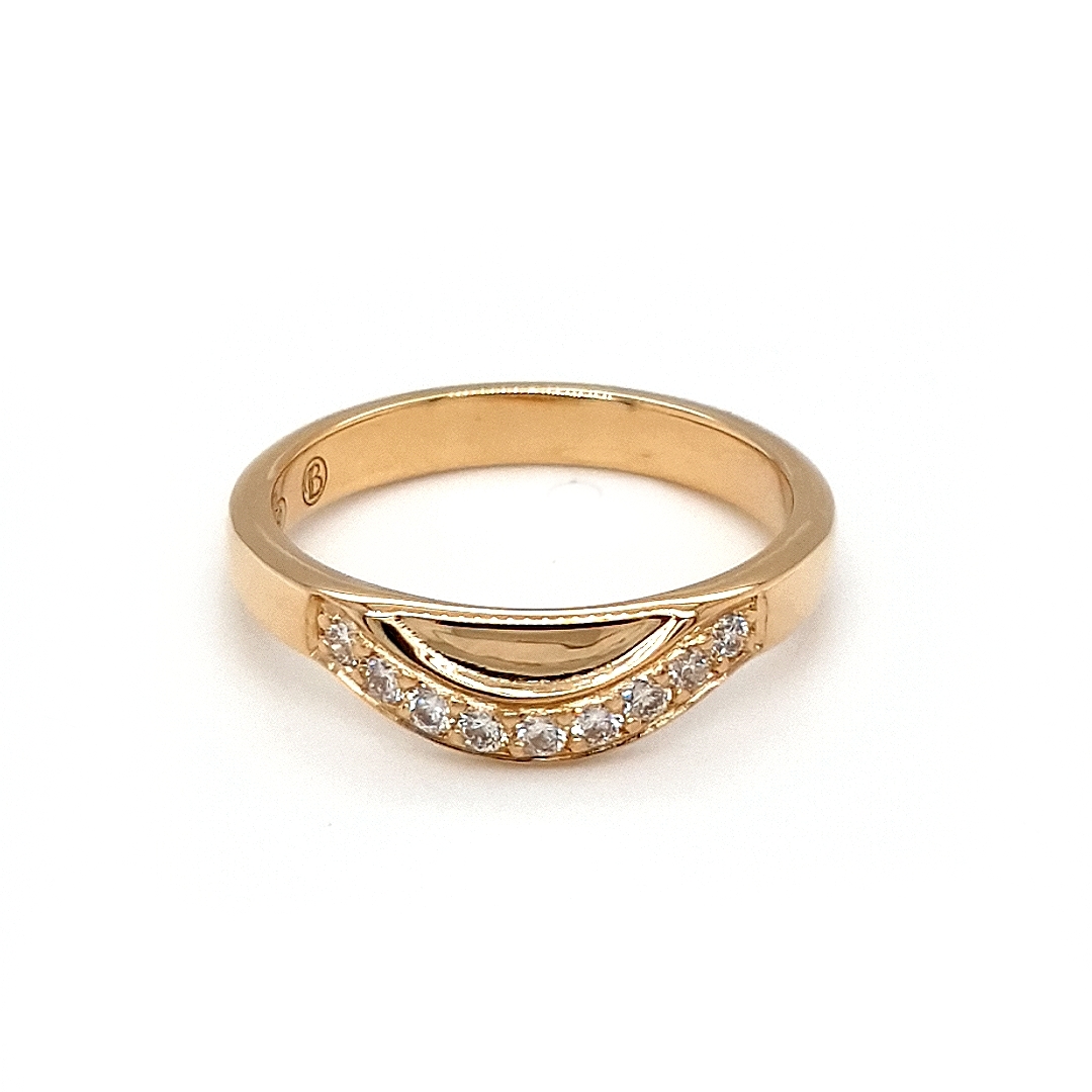 Leon Baker 18K Yellow Gold Fitted Wedding Band_0