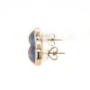 Leon Baker 9K Yellow Gold and Black Saltwater Mabe Pearl Studs_1