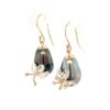 Coral Bay Collection 9K Yellow Gold Handmade Geraldton Wax and Tahitian Pearl Earrings_1