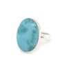 Leon Baker Sterling Silver and Oval Larimar Ring_1