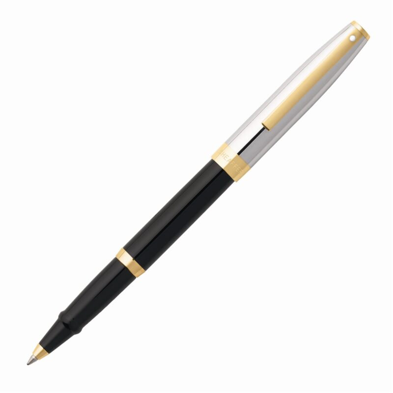 Sheaffer Sagaris Black Barrel and Chrome Cap Rollerball Pen E1947551_0
