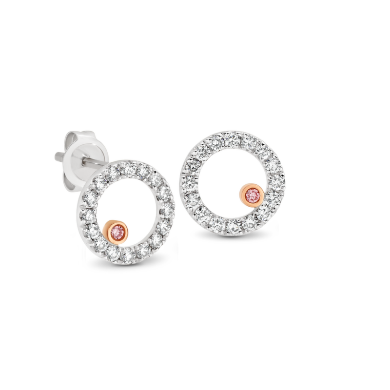 Desert Rose 18K White Gold Perpetual Earrings._0
