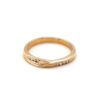 Leon Baker 9K Yellow Gold and Diamond Twist Wedding Ring_0