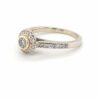 Leon Bakers 18K 2 Tone Pave Engagement Ring_1