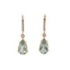 Leon Baker 9K Yellow Gold and Green Amethyst Continental Drop Earrings_0