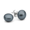 Leon Baker Sterling Silver Black Freshwater Pearl Earrings_0