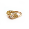 Leon Baker 9K Yellow Gold Diamond and Gold Nugget Ring_1