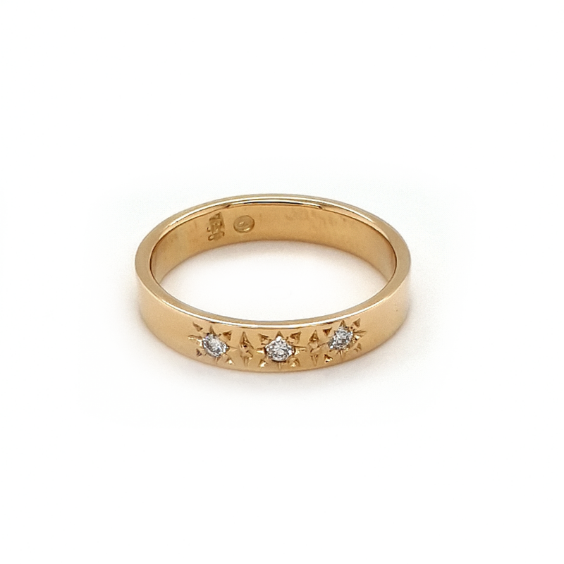 Leon Baker 18K Yellow Gold and Diamond Ring_0