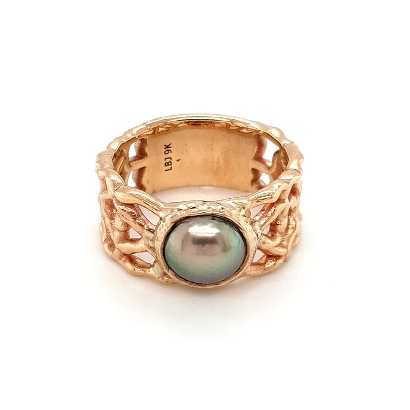 Coral Bay Collection's 9K Yellow Gold and Abrolhos Pearl Ring_0