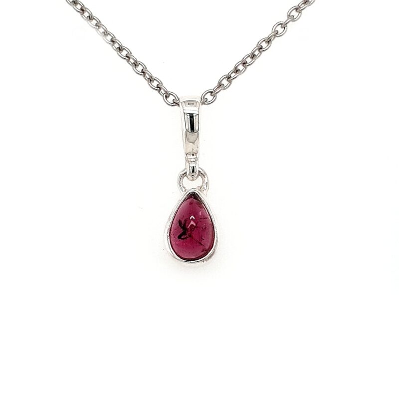 Leon Baker Sterling Silver and Pink Tourmaline Pendant_0