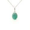 Leon Baker Sterling Silver and Emerald Pendant_0