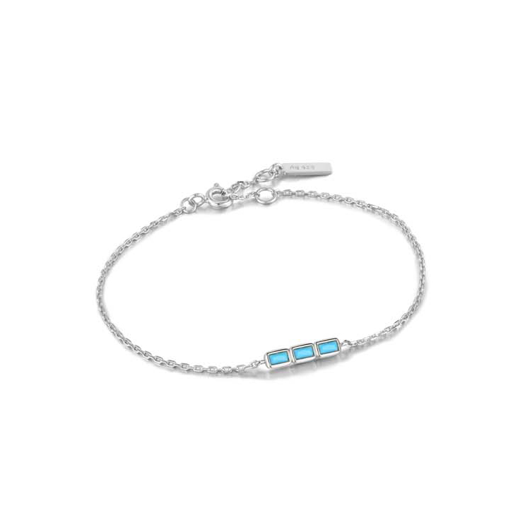 Anie Haie Silver Turquoise Bar Bracelet_0