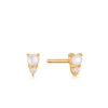 Ania Haie Gold Mother of Pearl and Kyoto Opal Stud Earrings_0