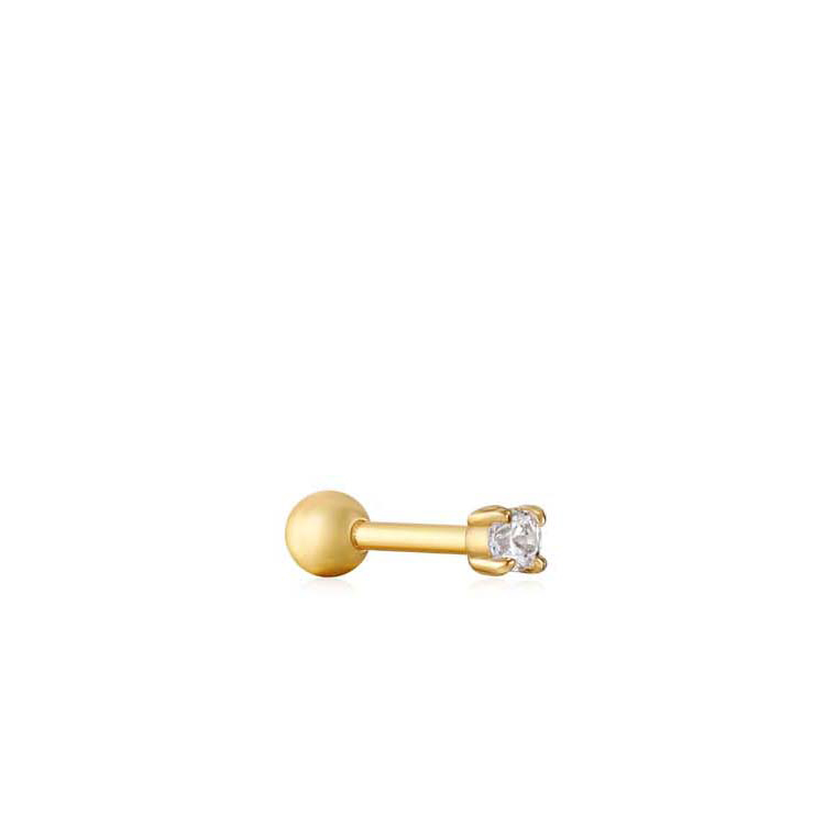 Ania Haie Gold Sparkle Barbell Single Earring_0