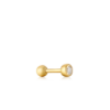 Ania Haie Gold Sparkle Bezel Barbell Single Earring_1